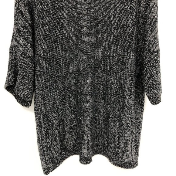 Additions by Chico's Grey Silver Knit Open Cardigan size 2 - Picture 8 of 11